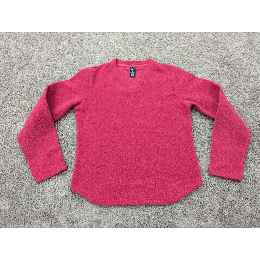 Vintage Gap Sweater Womens‎ Medium Pullover V Neck Pink Made in Singapore